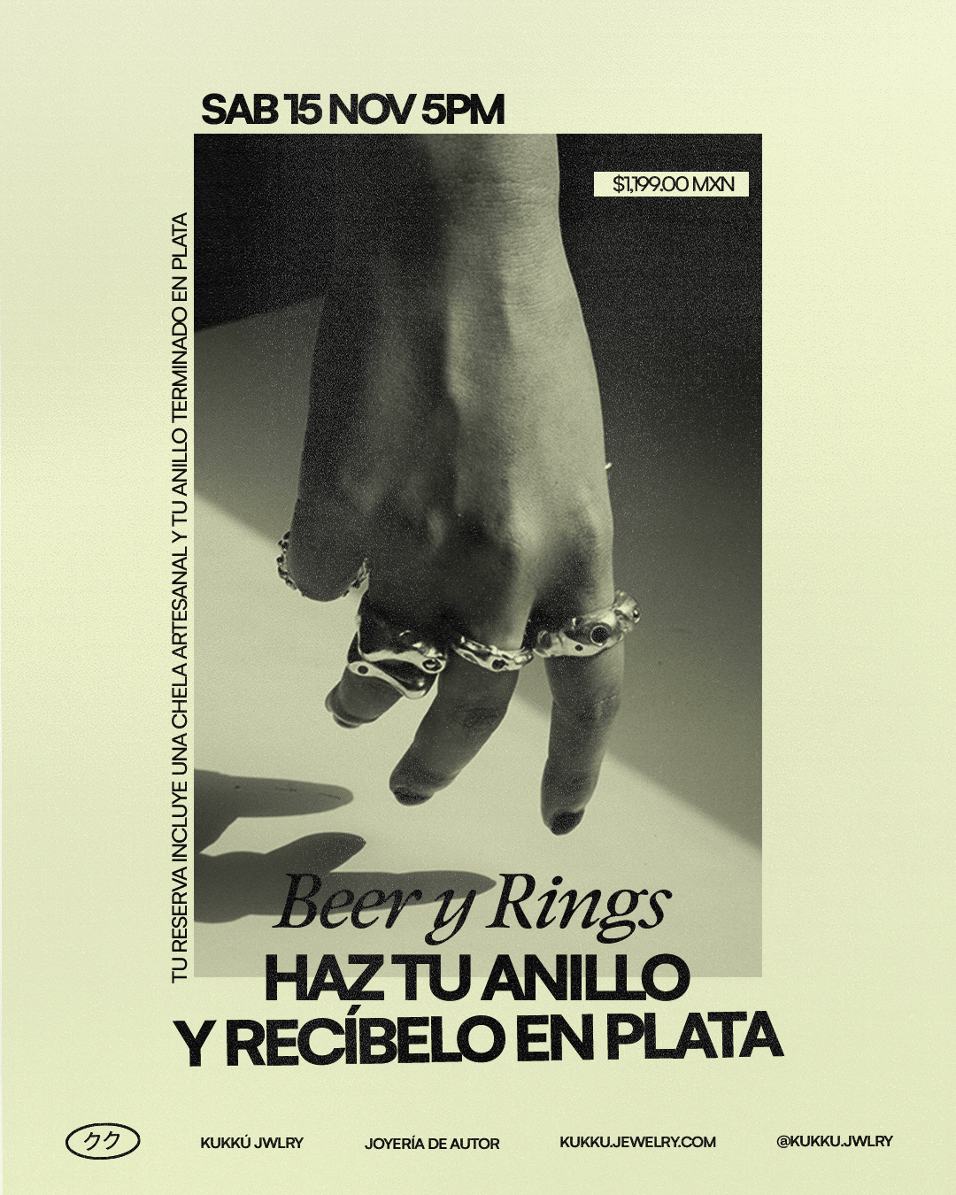 Taller de Joyería Recreativa - Beer & Rings 15 Noviembre