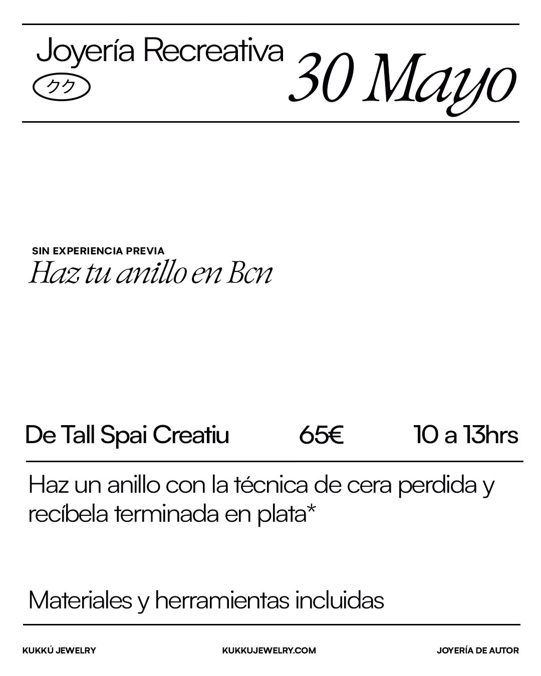 Haz tu anillo en Barcelona