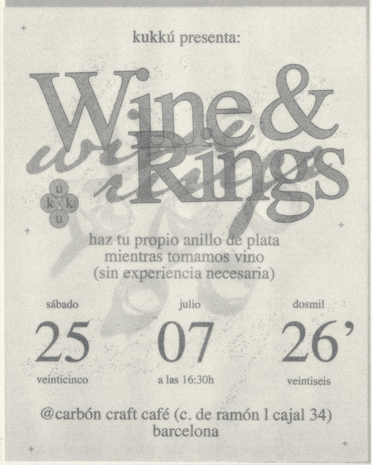 Anillos y Vino - Haz tu anillo personalizado en Barcelona