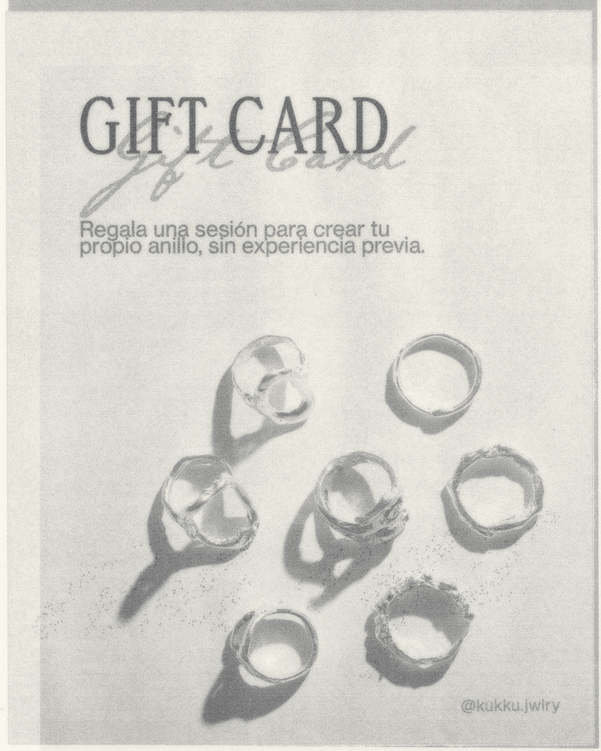 Gift Card - Haz tu propio anillo de plata