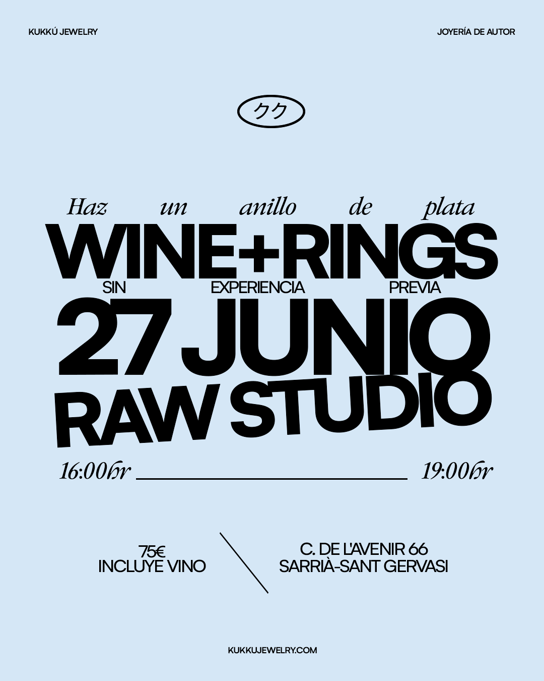 Anillos y Vino  - Taller de joyería recreativa en Barcelona