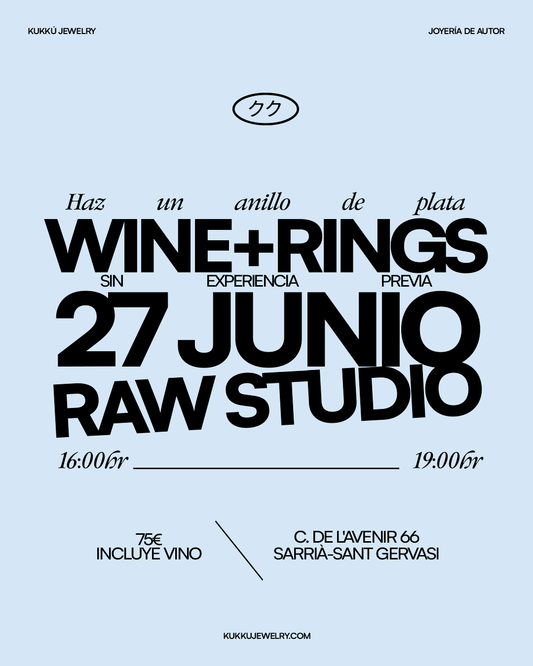 Anillos y Vino  - Taller de joyería recreativa en Barcelona